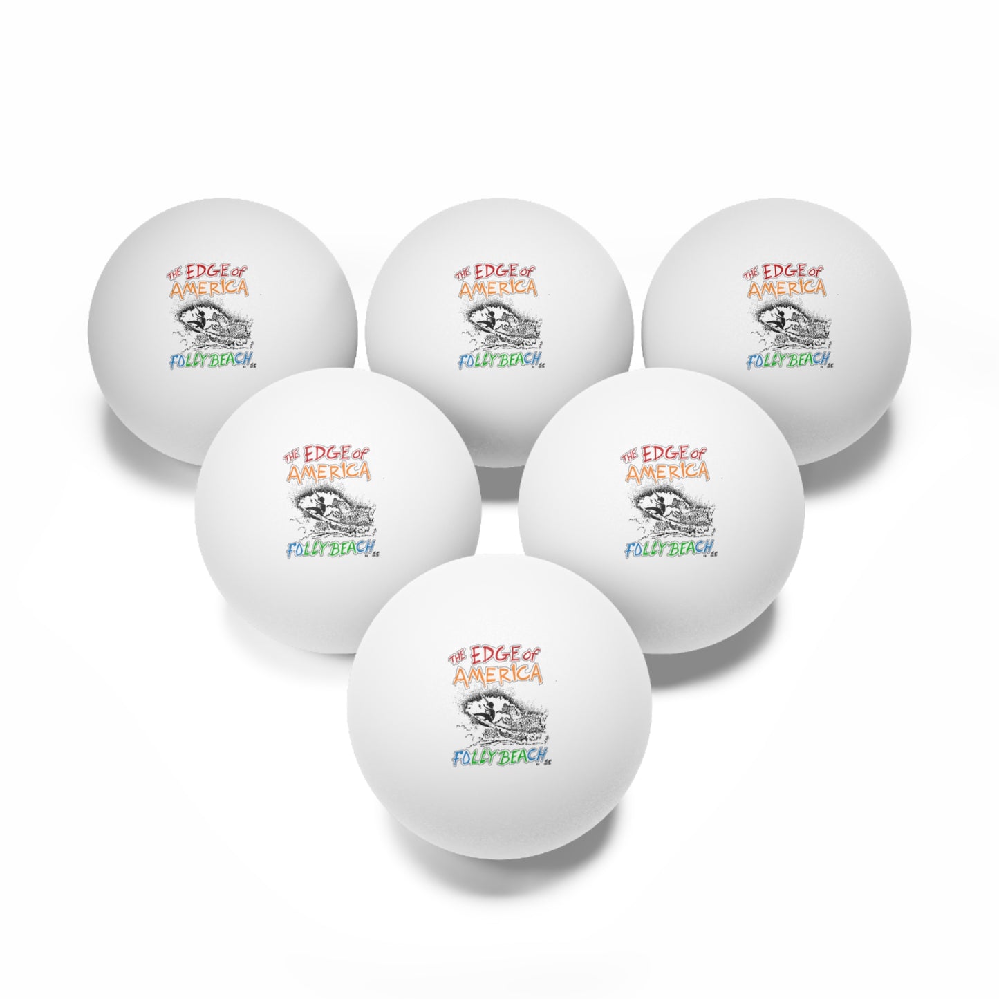 EOA Ping Pong Balls, 6 pcs